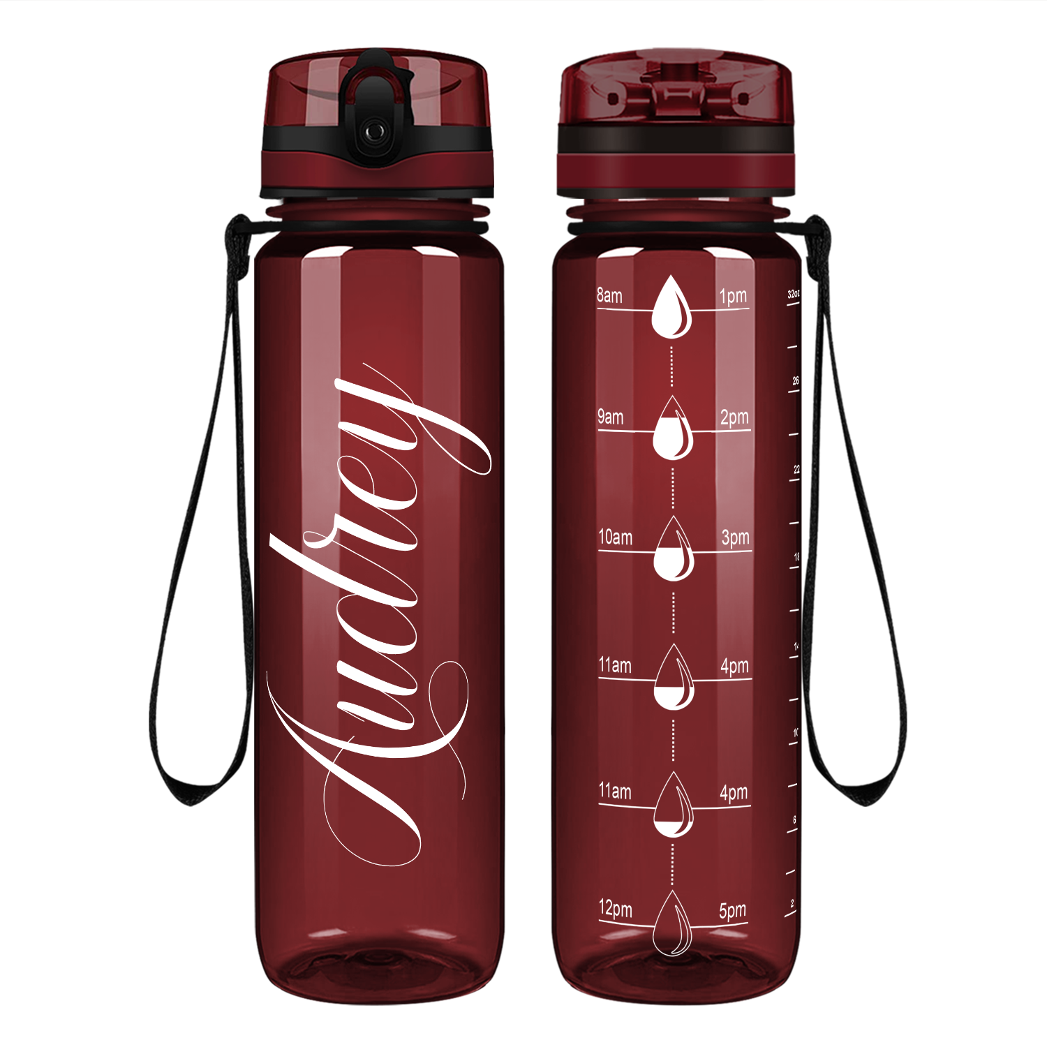 Cuptify Personalized on Maro Motivational Tracking Water Bottle