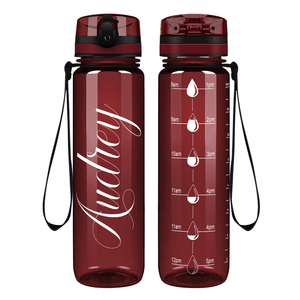 Cuptify Personalized Maroon Gloss Water Bottle