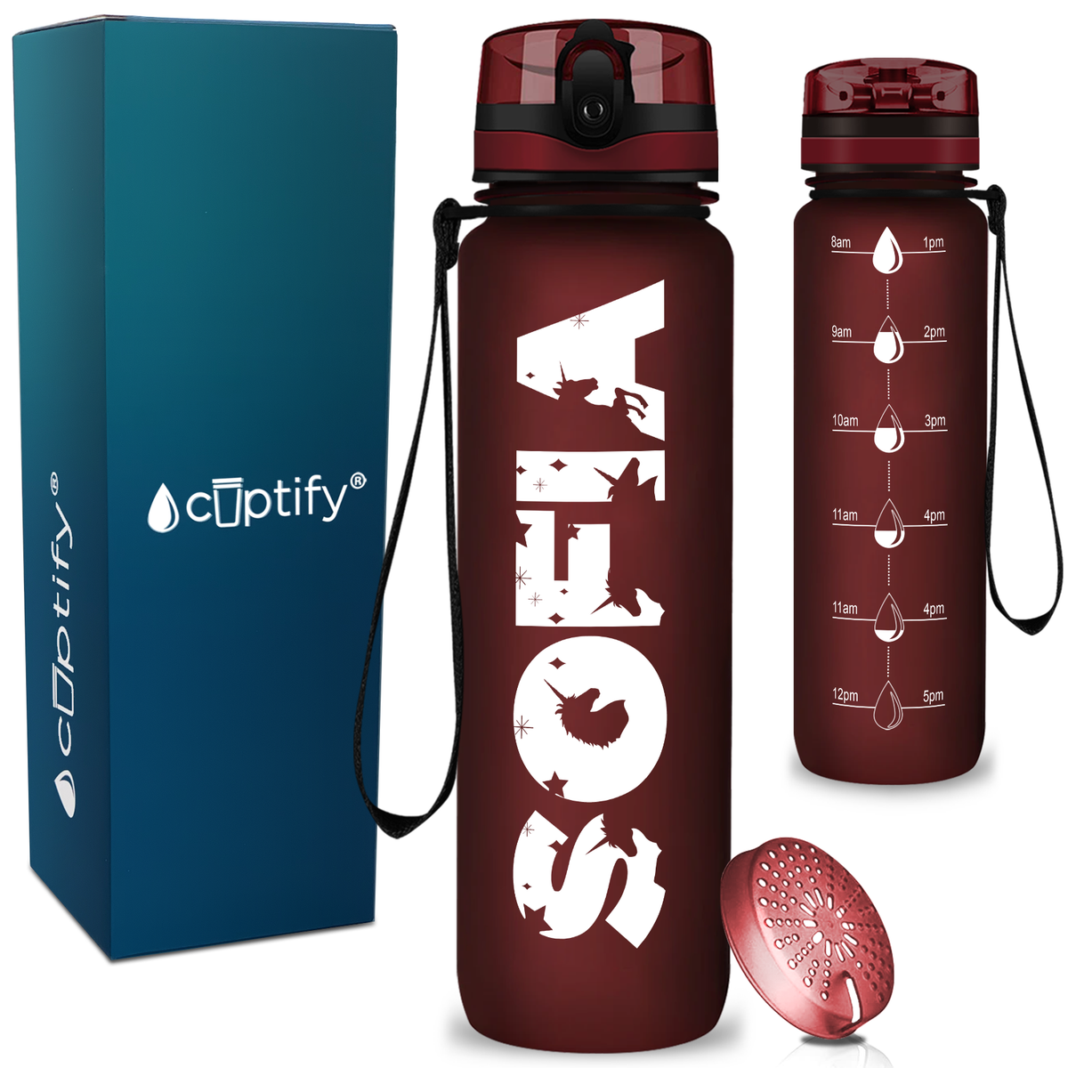 Personalized Unicorn Kids Water Bottle