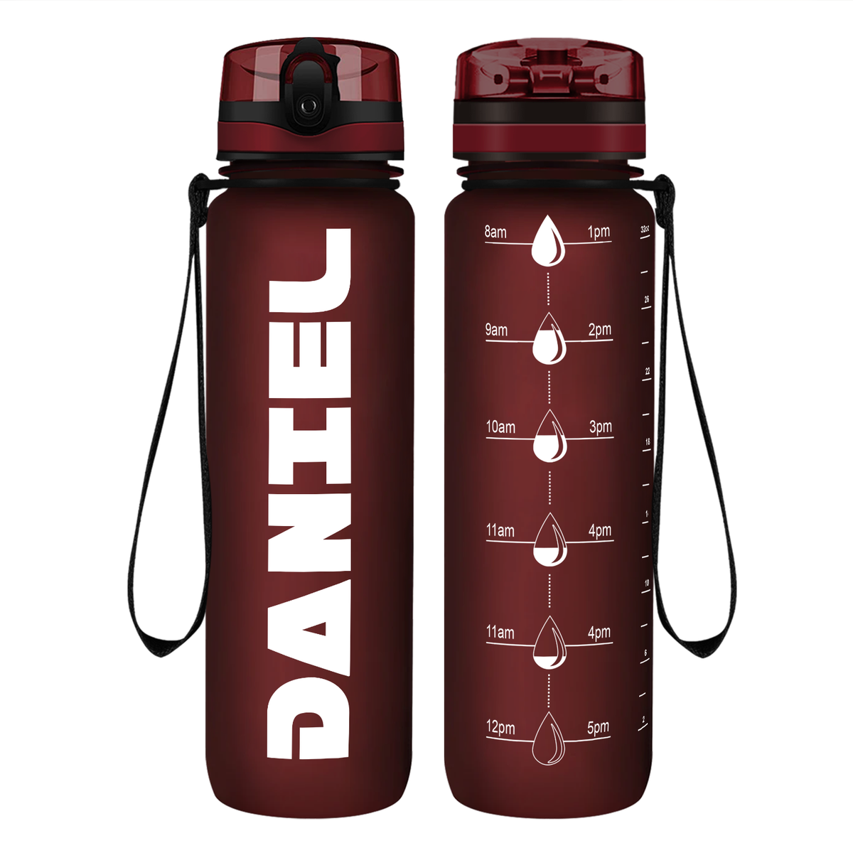Personalized Boys 32 oz Motivational Tracking Water Bottle