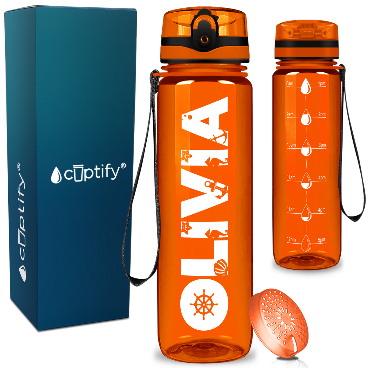 Personalized Mermaid 32 oz Kids Water Bottle