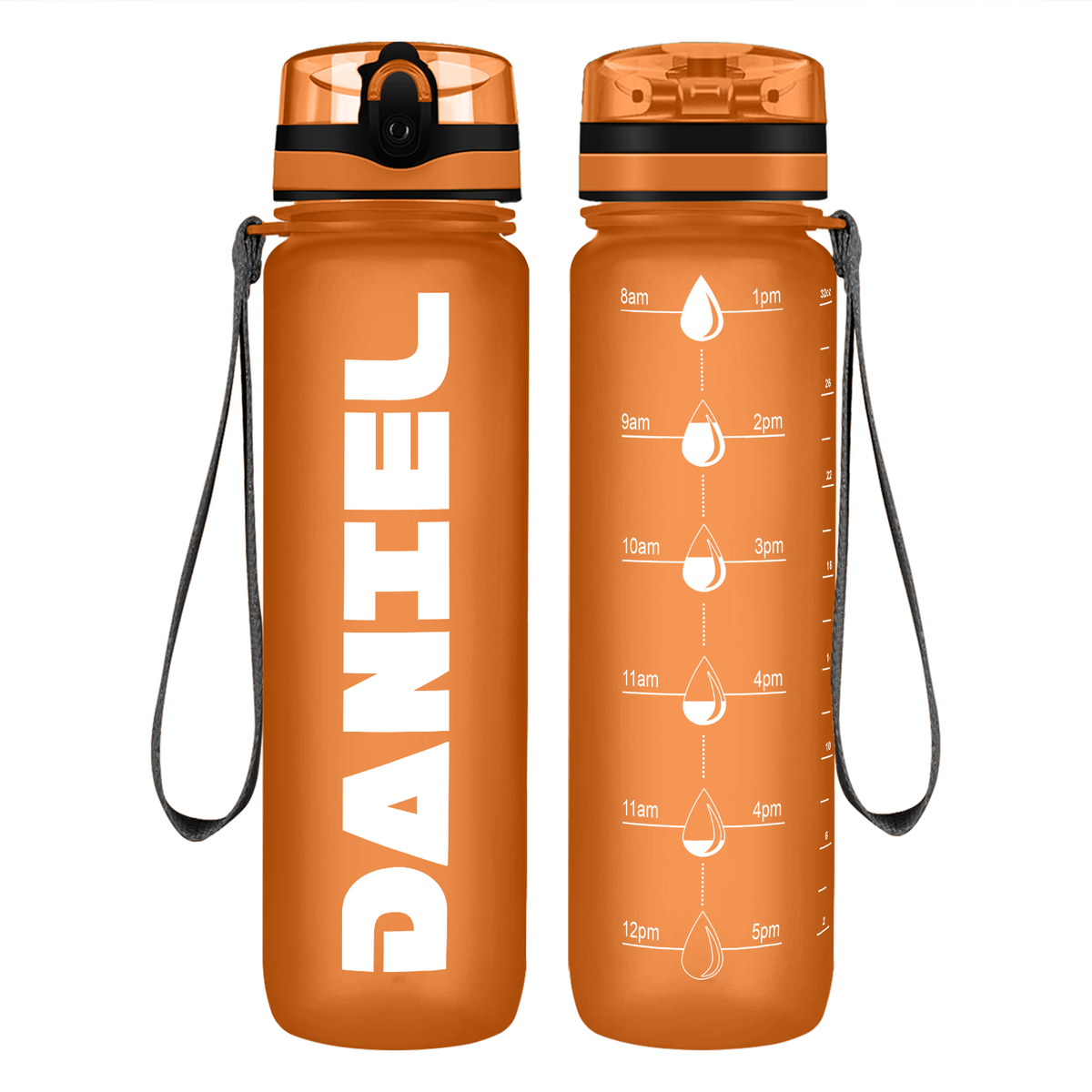 Personalized Boys 32 oz Motivational Tracking Water Bottle