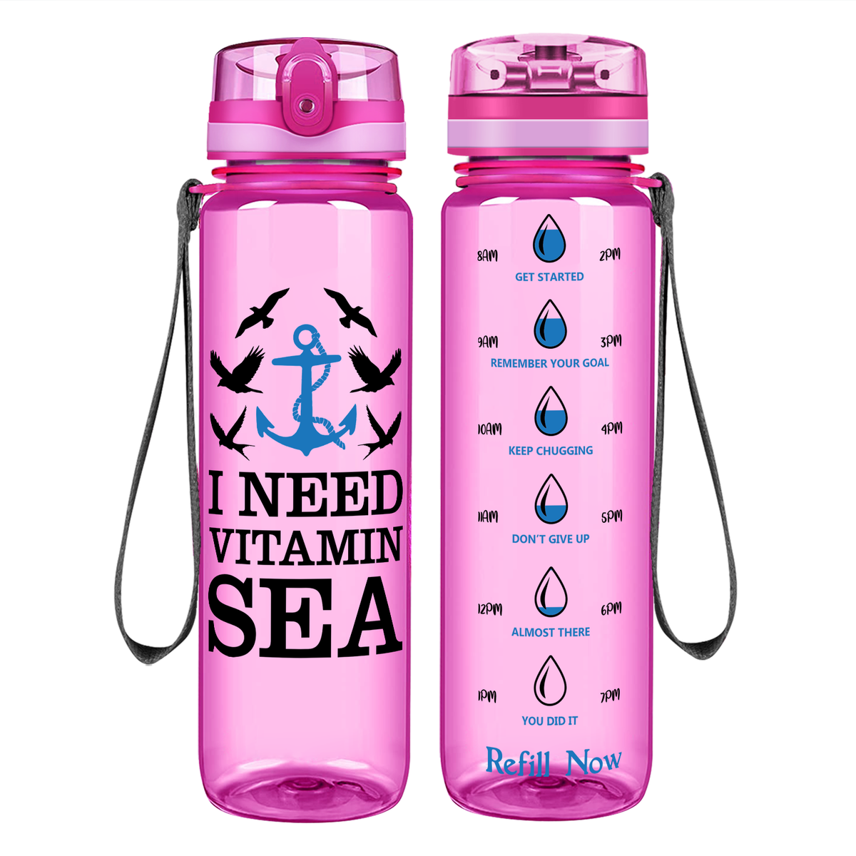 I need Vitamin Sea on 32 oz Motivational Tracking Beach Water Bottle
