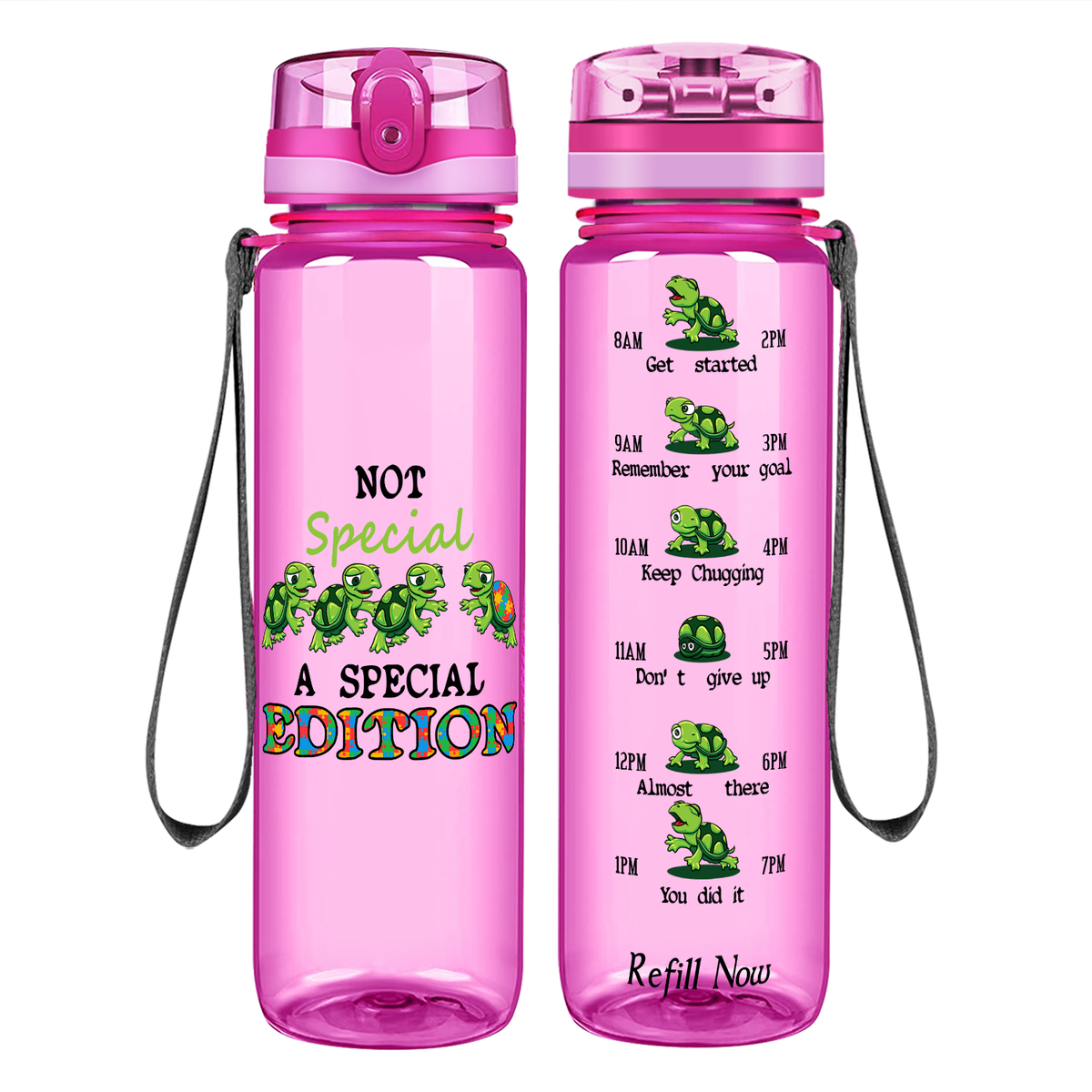 Not Special, A Special Edition on 32 oz Motivational Tracking Autism Water Bottle