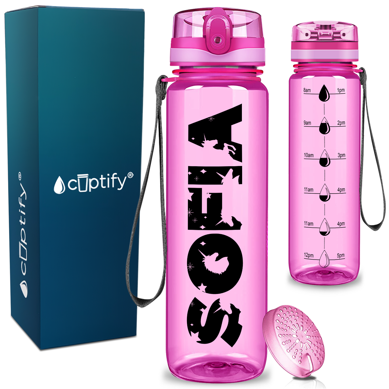 Personalized Unicorn Kids Water Bottle