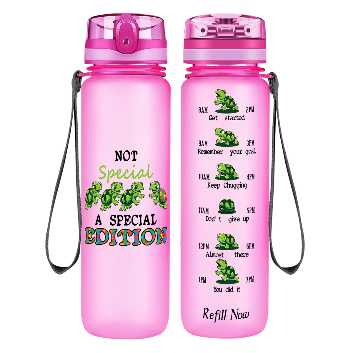 Not Special, A Special Edition on 32 oz Motivational Tracking Autism Water Bottle