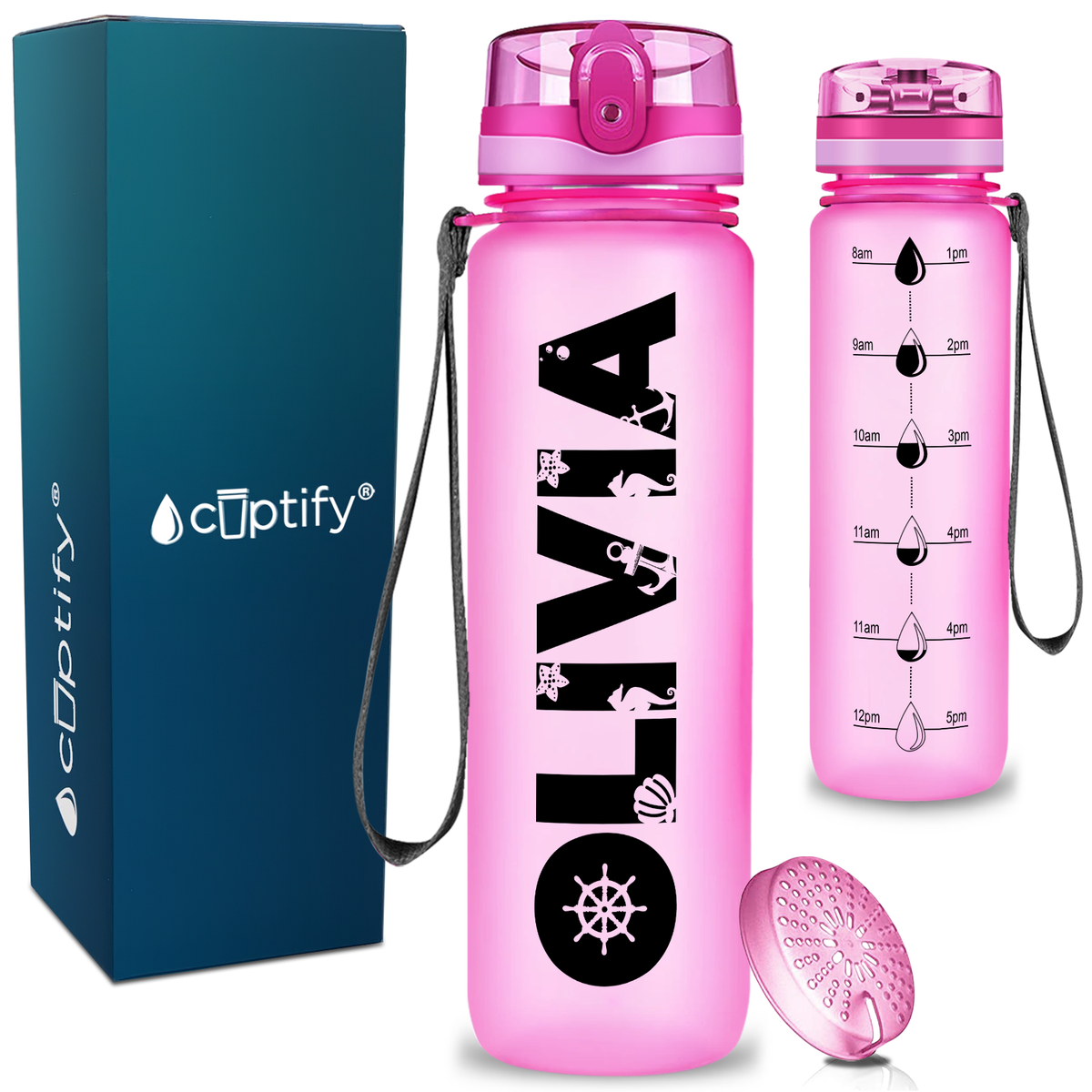 Personalized Mermaid 32 oz Kids Water Bottle