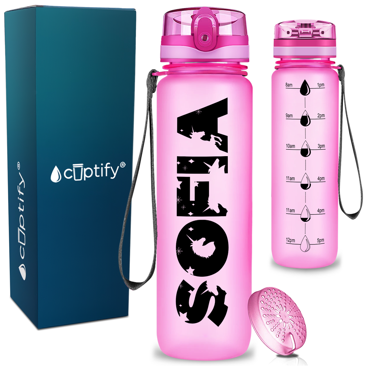 Personalized Unicorn Kids Water Bottle