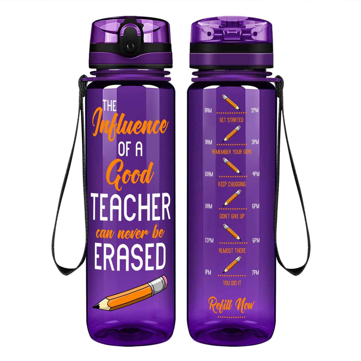 The Influence of a Good Teacher on 32 oz Motivational Tracking Water Bottle