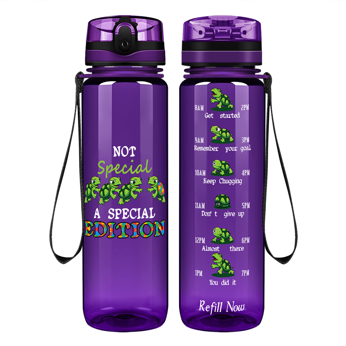 Not Special, A Special Edition on 32 oz Motivational Tracking Autism Water Bottle
