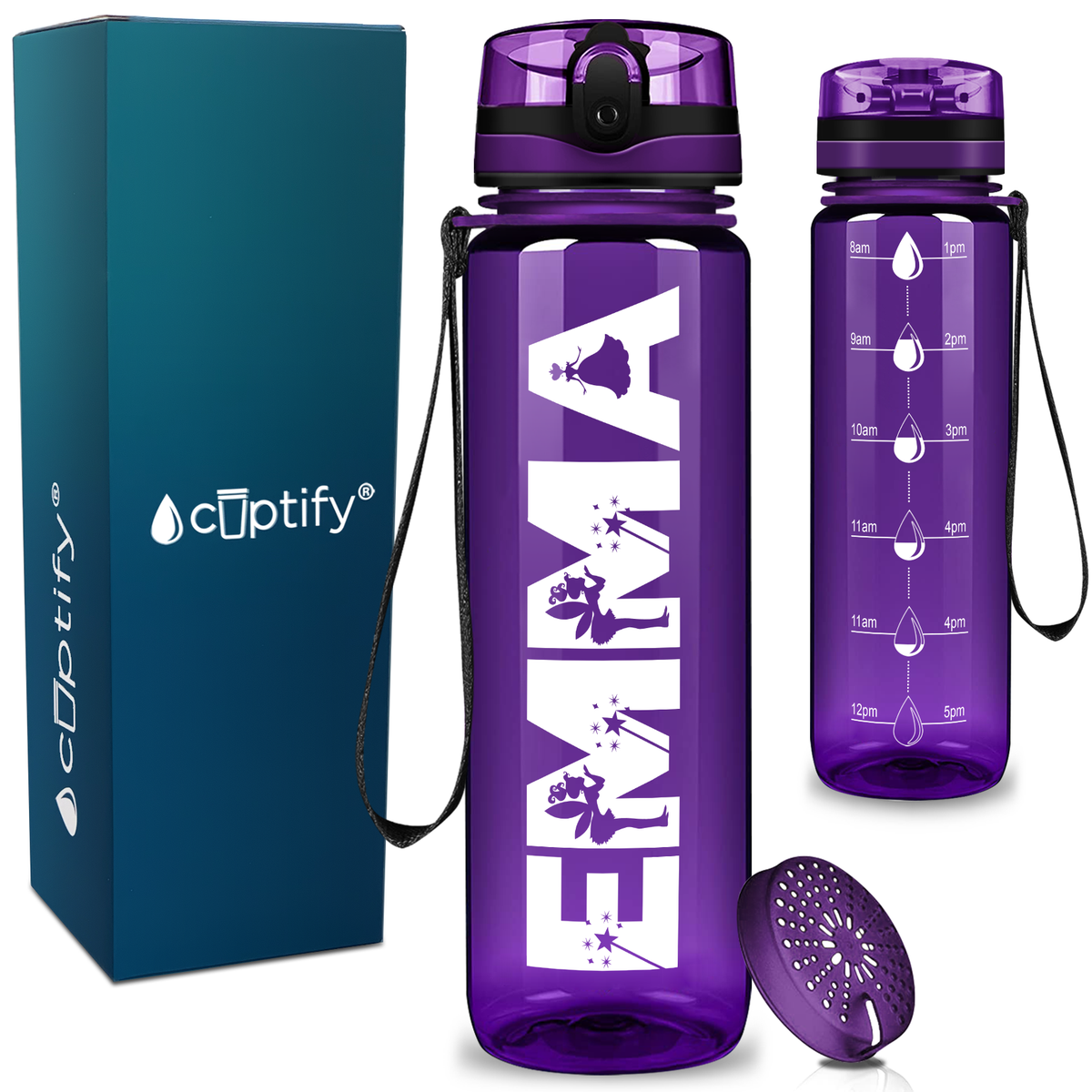 Personalized Fairy Kids Water Bottle