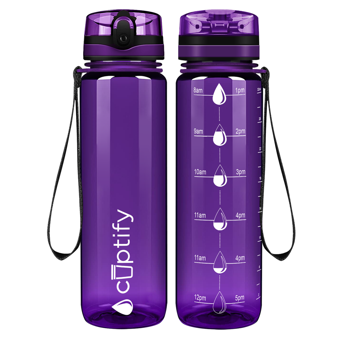 Cuptify Purple Tritan Water Bottle
