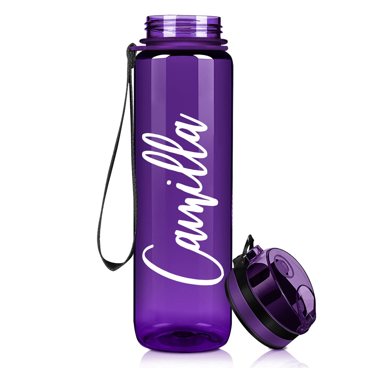 Personalized Purple Gloss 32 oz Water Bottle