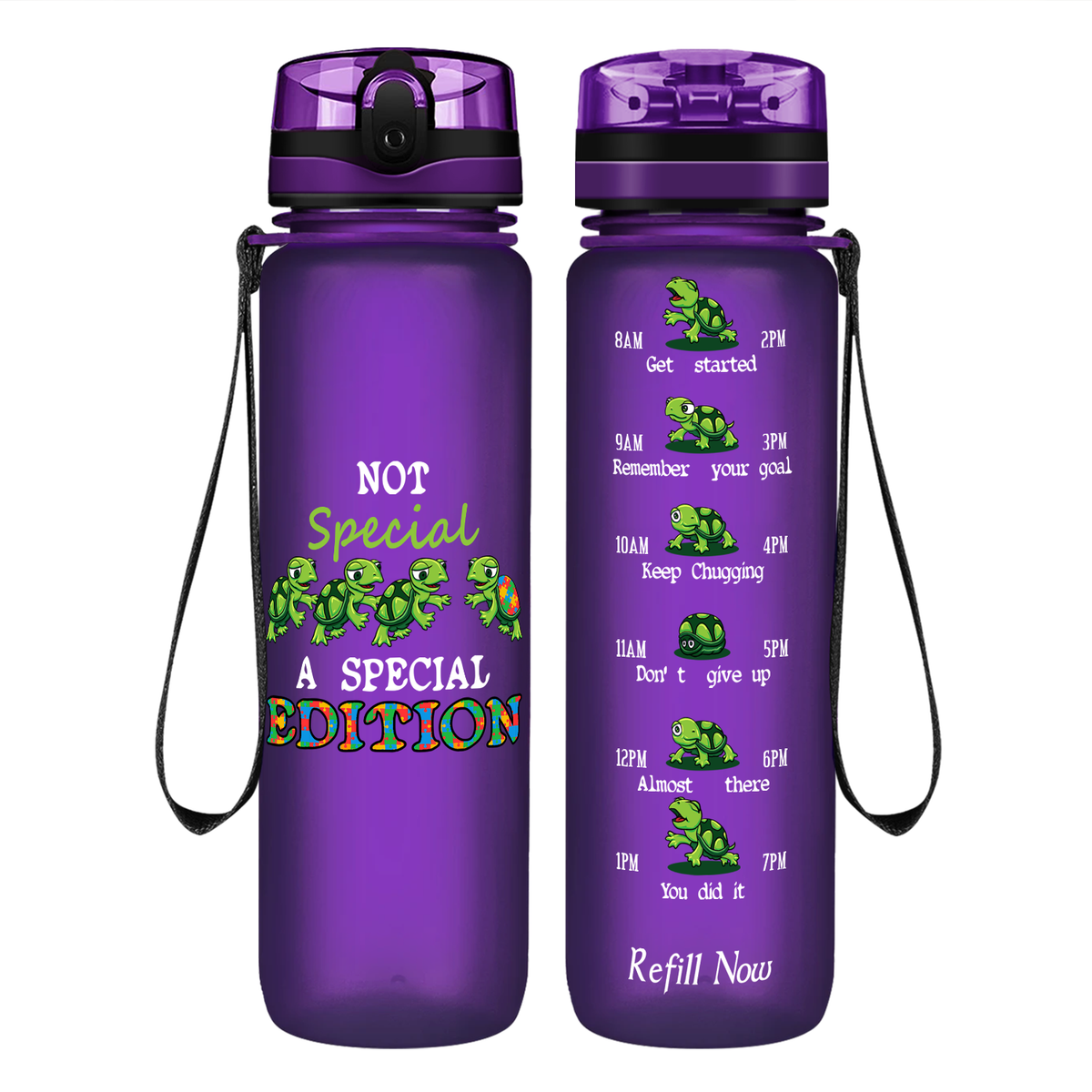Not Special, A Special Edition on 32 oz Motivational Tracking Autism Water Bottle