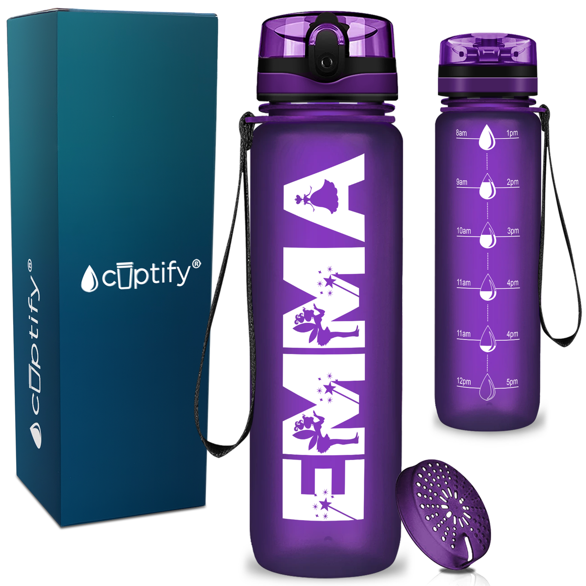 Personalized Fairy Kids Water Bottle