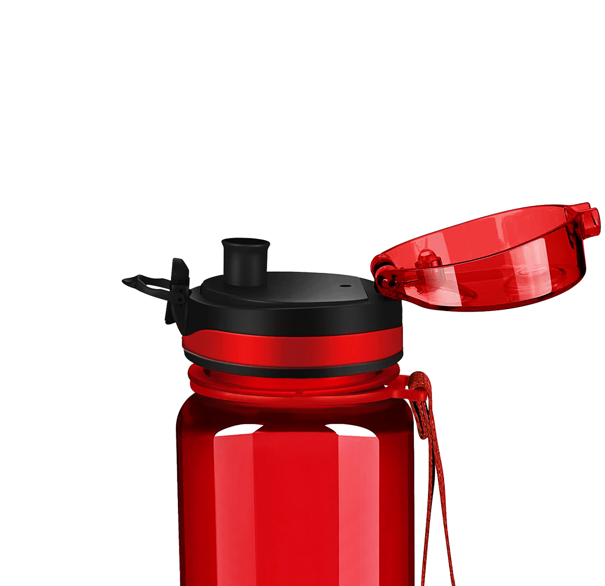 Kids Personalized on Red 32 oz Motivational Tracking Water Bottle