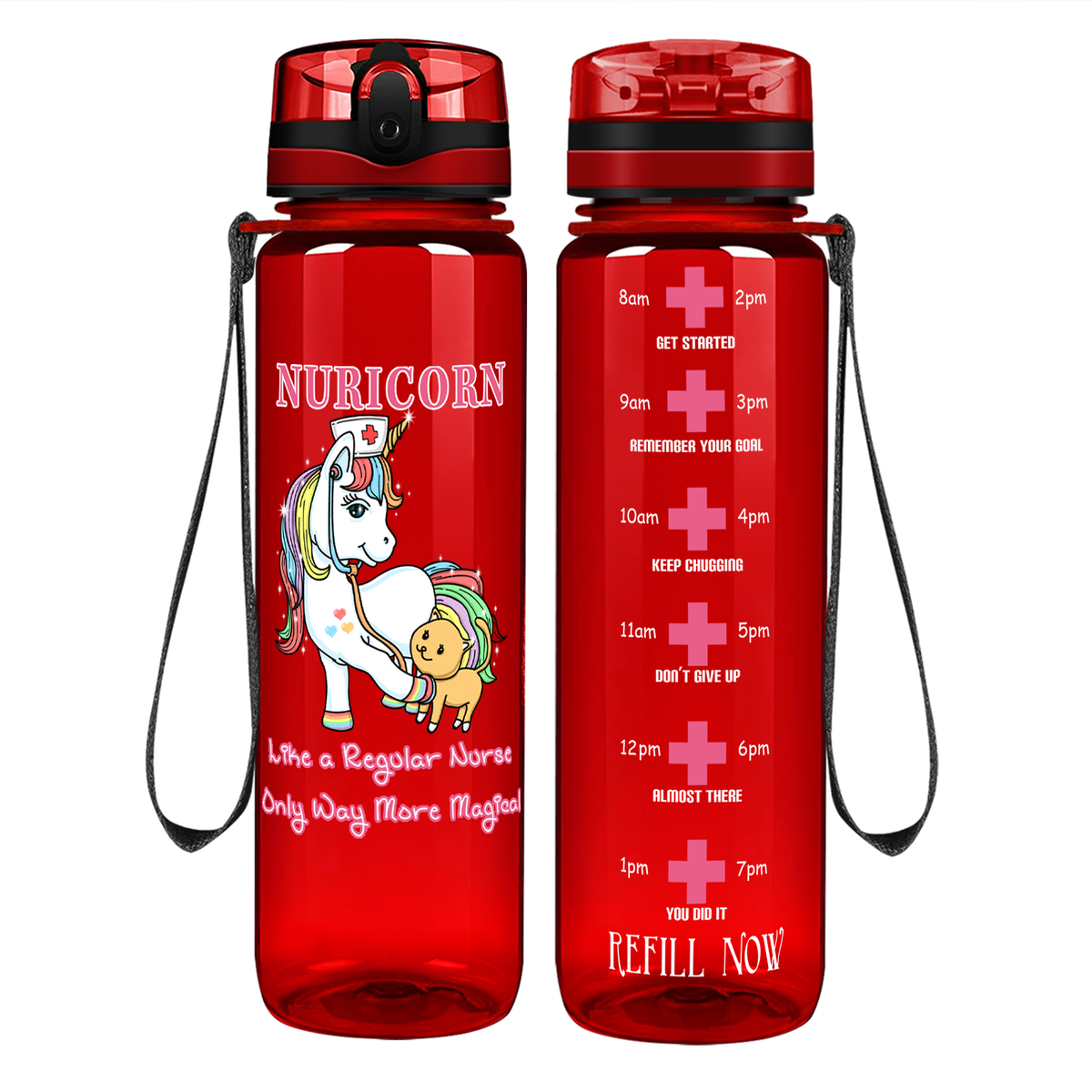 Nuricorn Way More Magical on 32oz Motivational Nurse Water Bottle