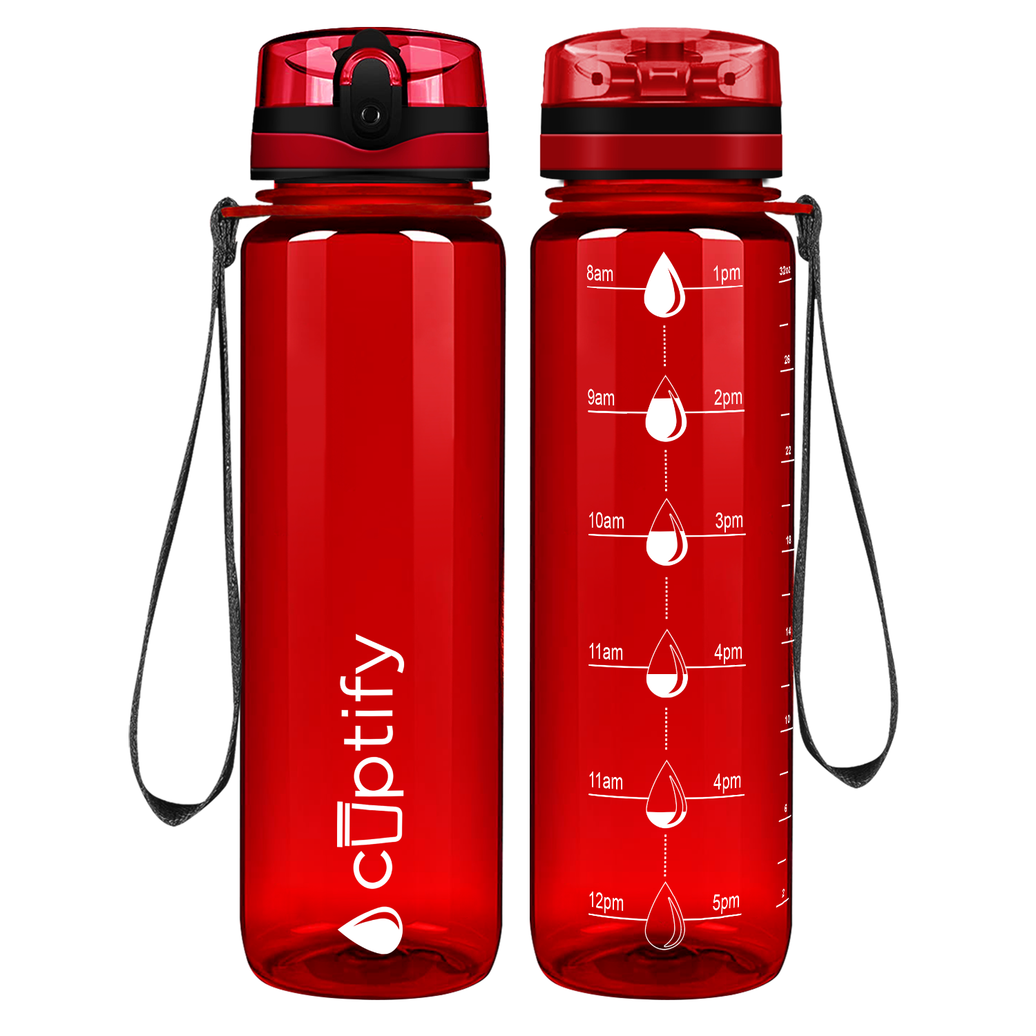 Cuptify Red Water Bottle