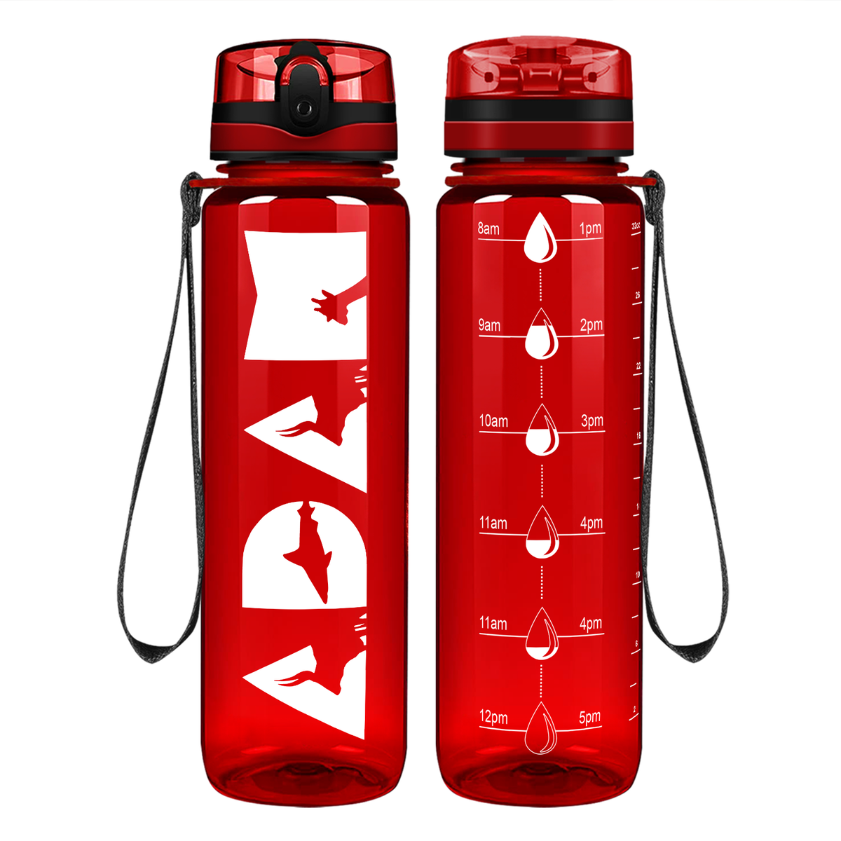 Personalized Boys 32 oz Motivational Tracking Water Bottle
