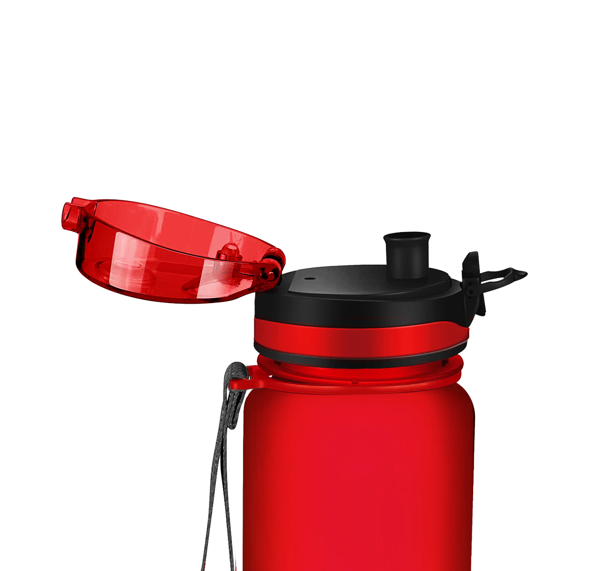 Cuptify Red Frosted 32 oz Motivational Water Bottle