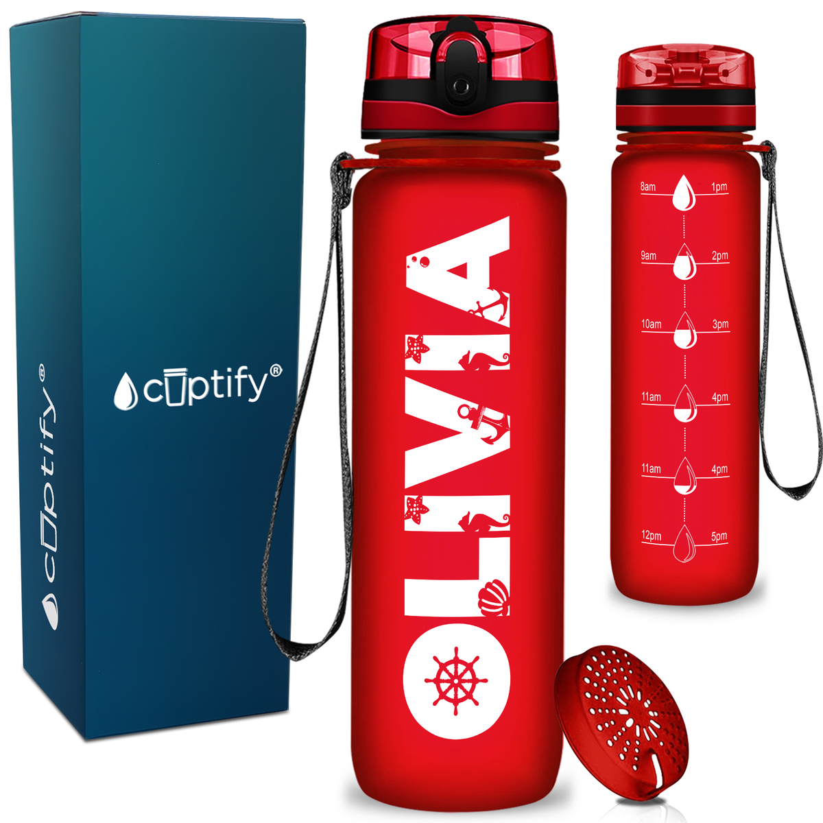 Personalized Mermaid 32 oz Kids Water Bottle