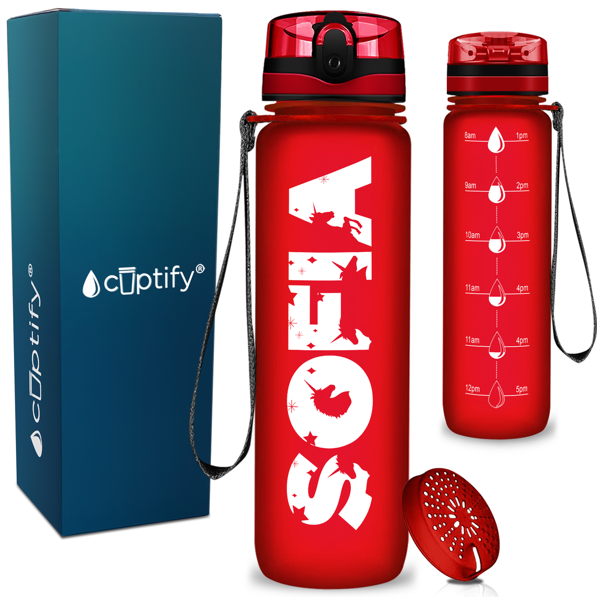 Personalized Unicorn Kids Water Bottle