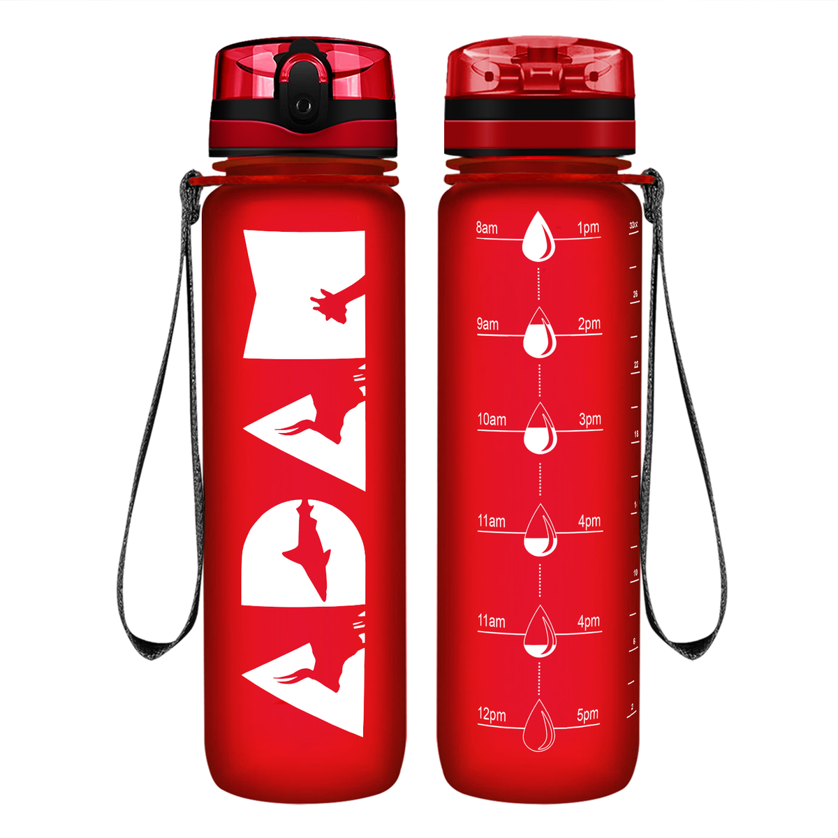 Personalized Boys 32 oz Motivational Tracking Water Bottle