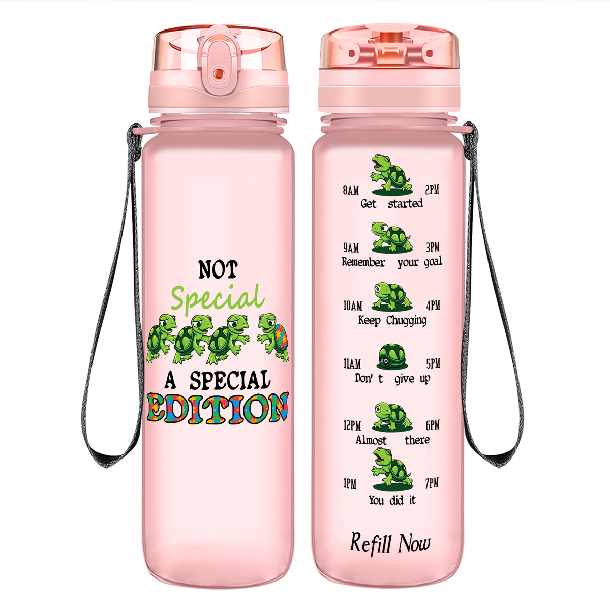 Not Special, A Special Edition on 32 oz Motivational Tracking Autism Water Bottle
