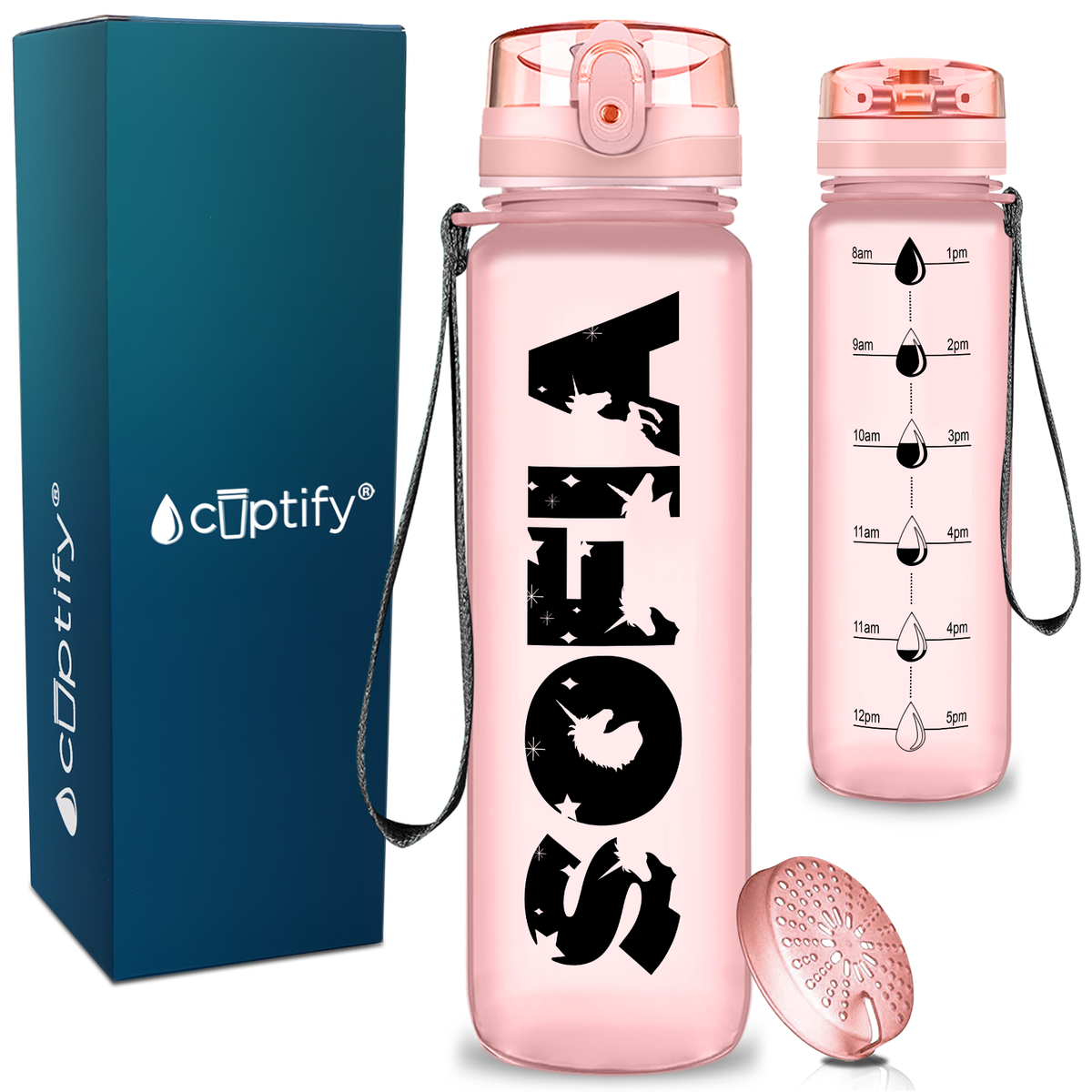 Personalized Unicorn Kids Water Bottle