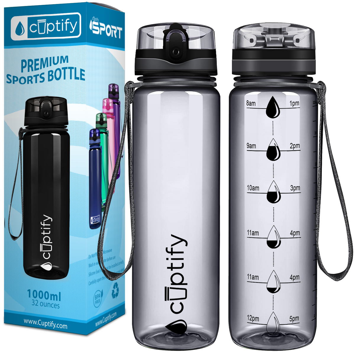 Smoke 32 oz Water Bottle