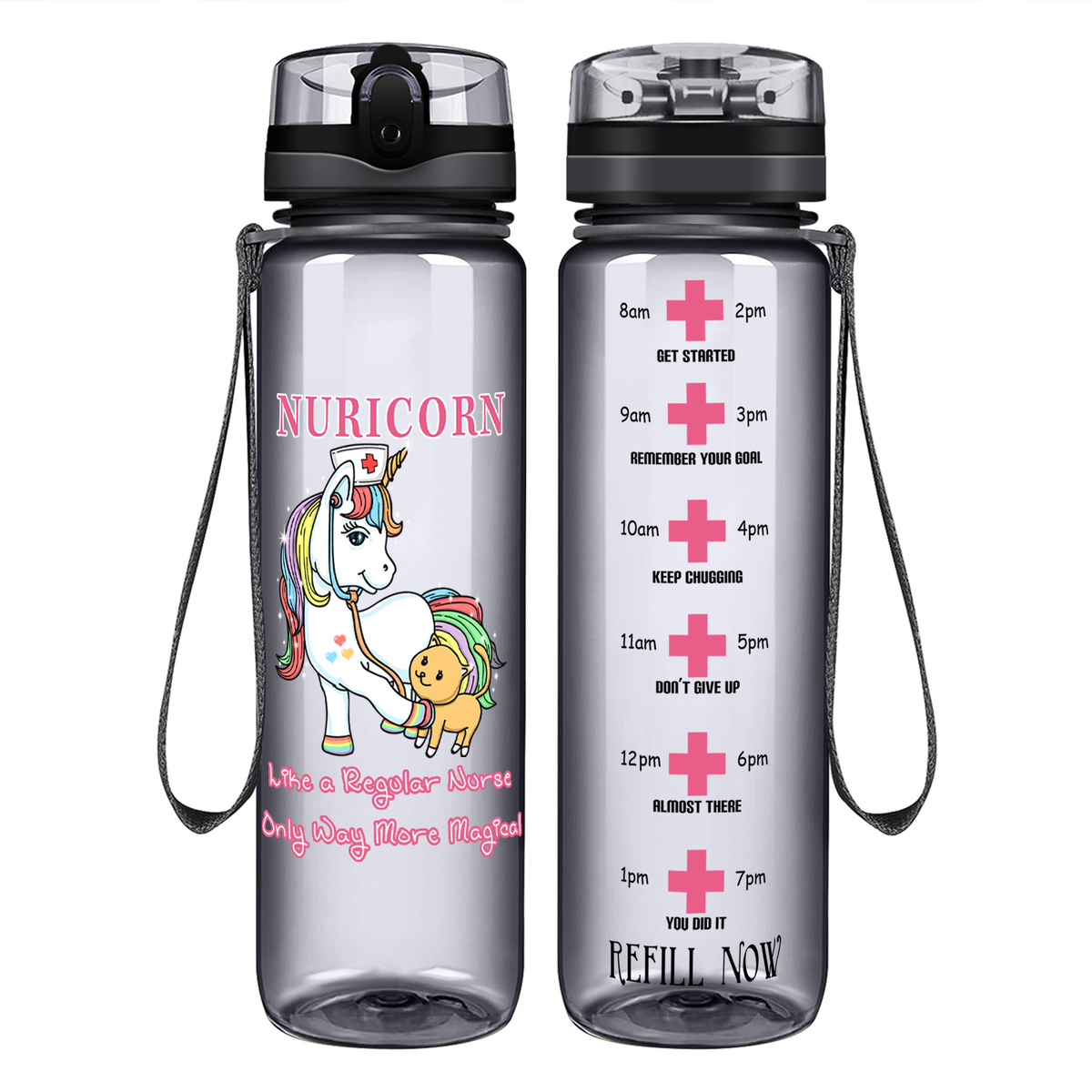 Nuricorn Way More Magical on 32oz Motivational Nurse Water Bottle