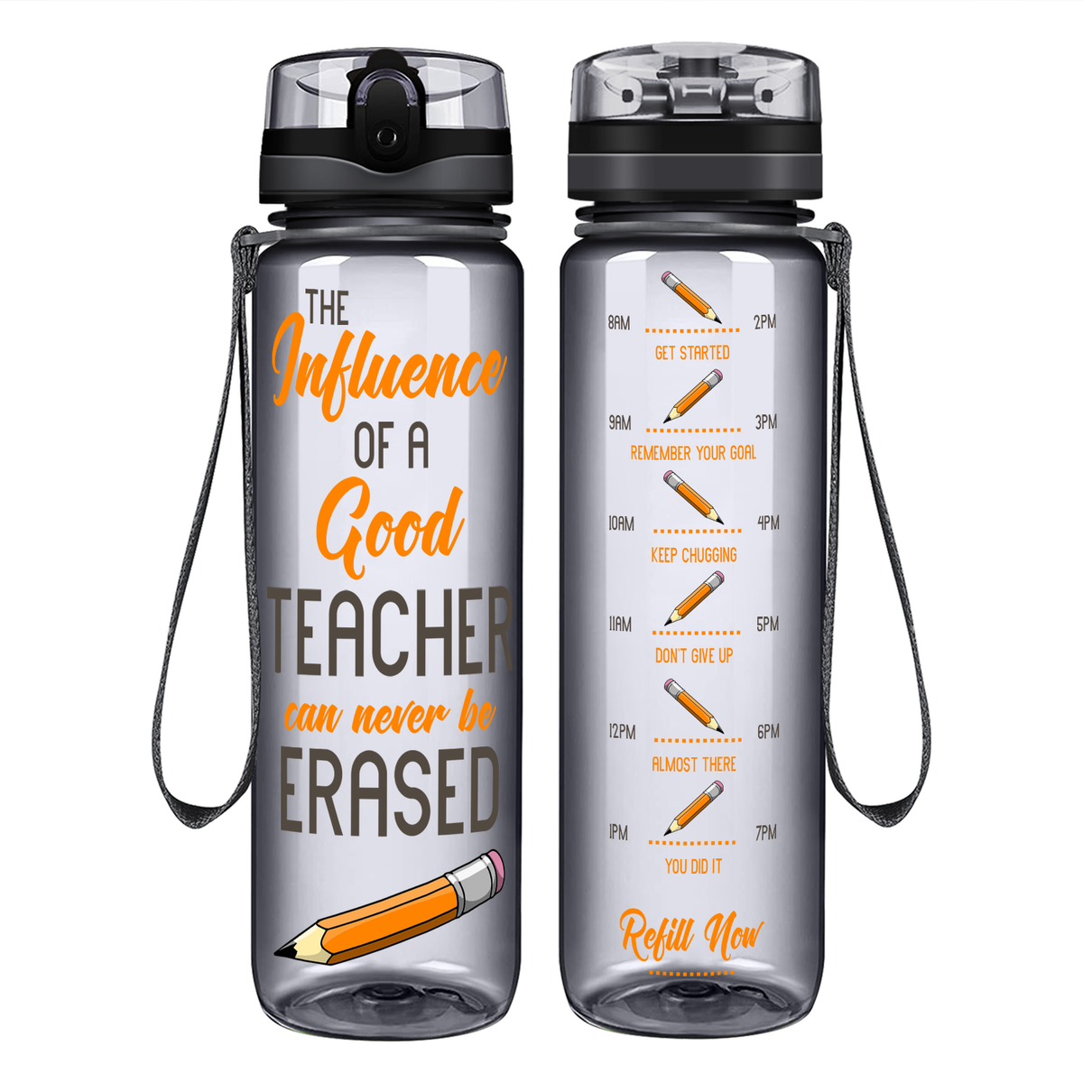 The Influence of a Good Teacher on 32 oz Motivational Tracking Water Bottle