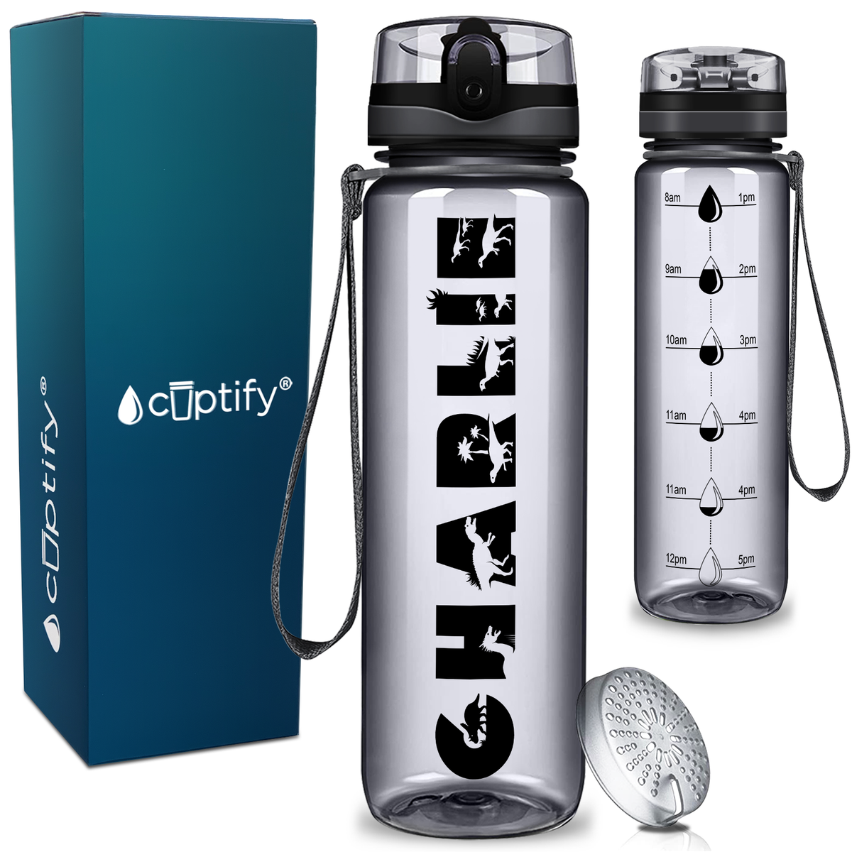 Personalized Dinosaur 32 oz Kids Water Bottle