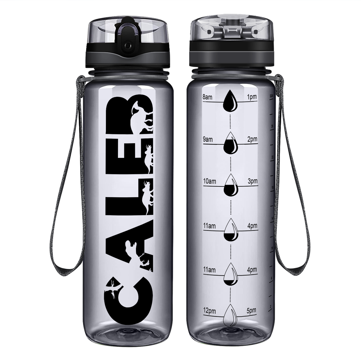 Personalized Boys 32 oz Motivational Tracking Water Bottle