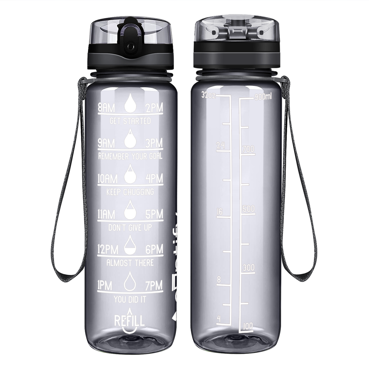 Cuptify Smoke Gloss Motivational Water Bottle