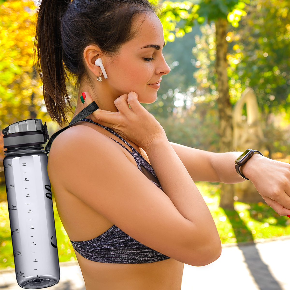 Personalized Smoke Gloss 32 oz Water Bottle