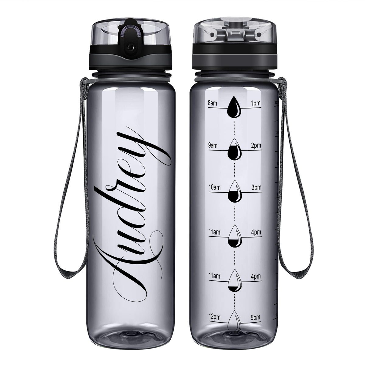 Cuptify Personalized Smoke Gloss Water Bottle