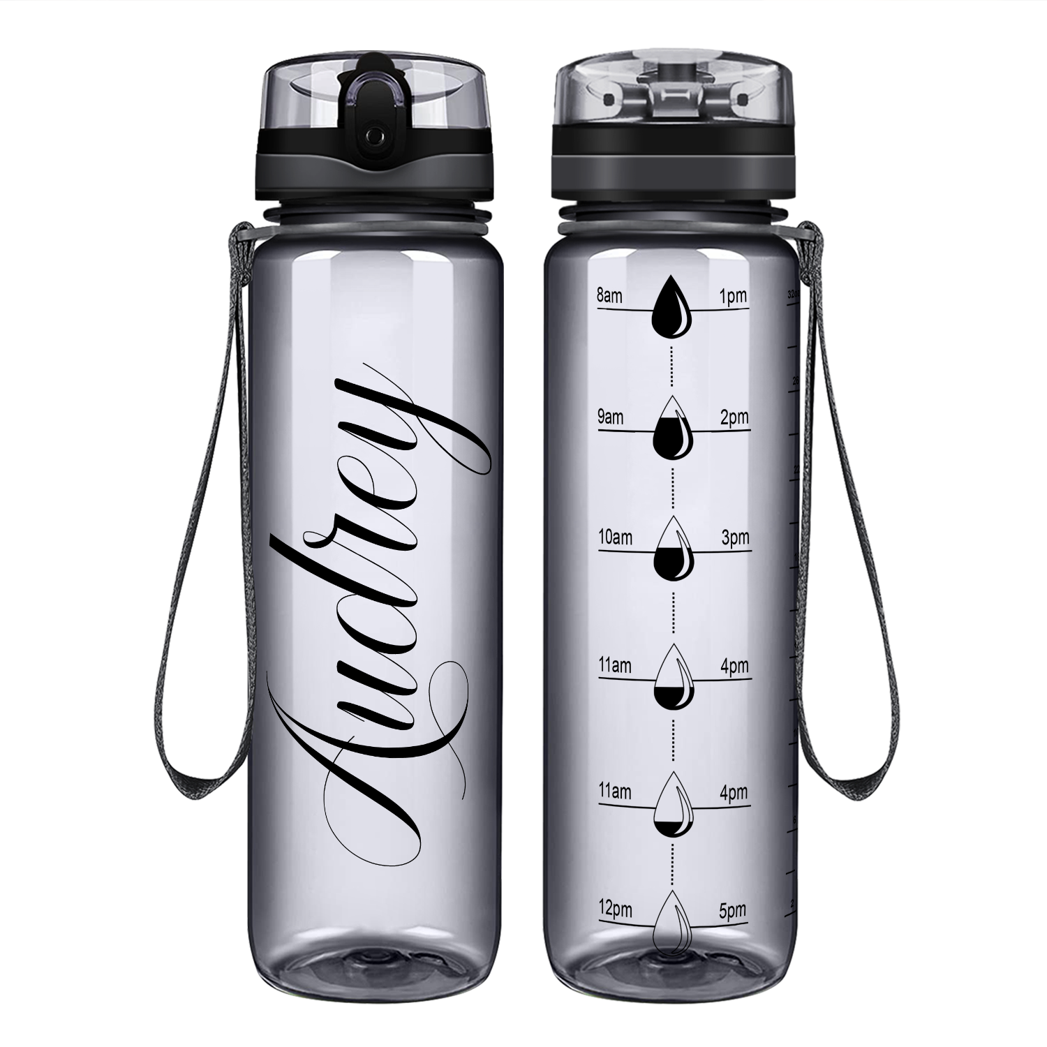 Cuptify Personalized Smoke Gloss Water Bottle