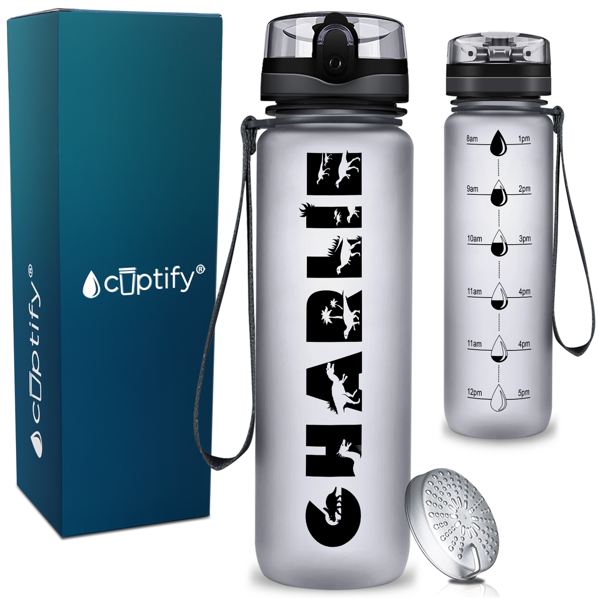 Personalized Dinosaur 32 oz Kids Water Bottle