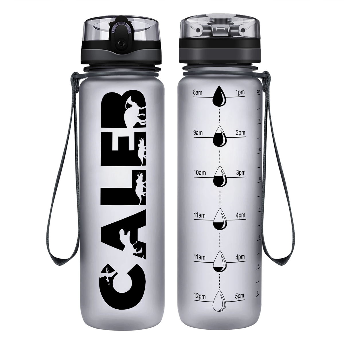 Personalized Boys 32 oz Motivational Tracking Water Bottle