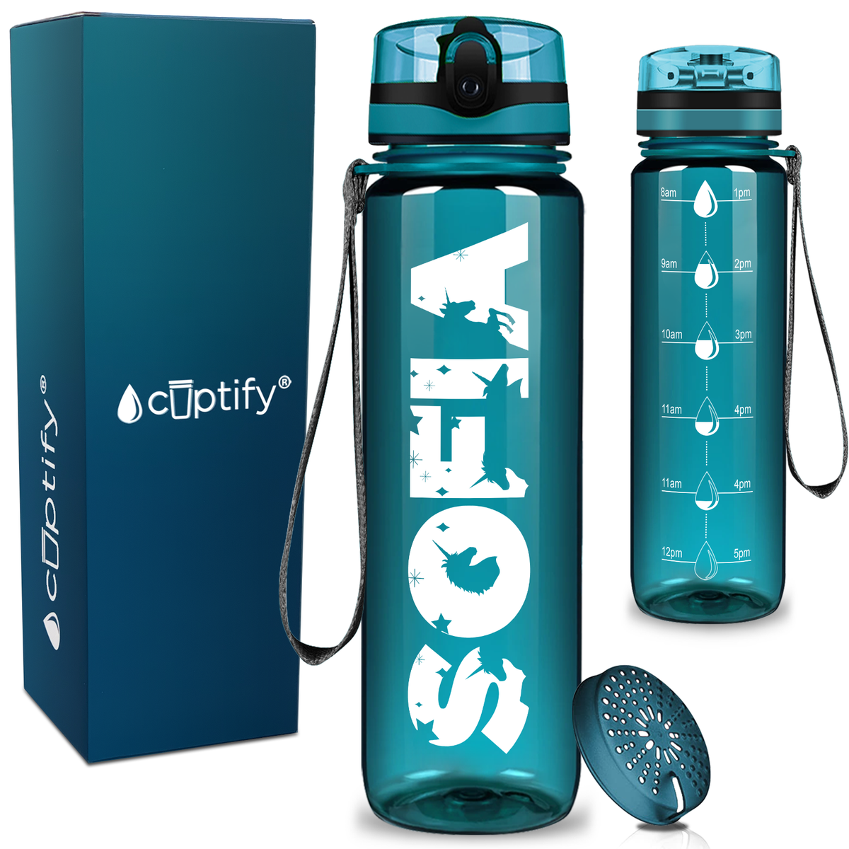 Personalized Unicorn Kids Water Bottle