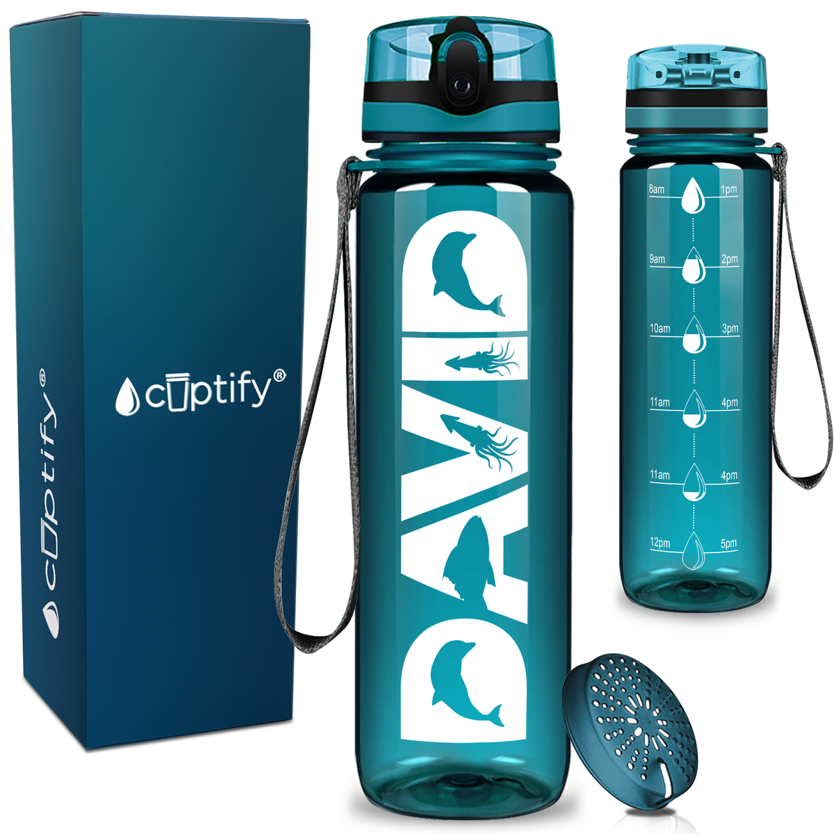 Personalized Sea Life Kids Water Bottle