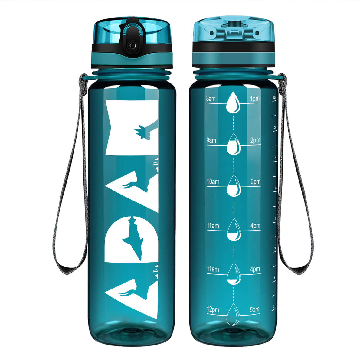 Personalized Boys 32 oz Motivational Tracking Water Bottle