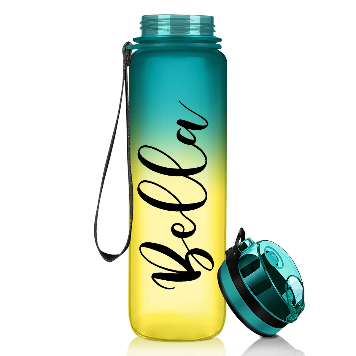 Cuptify Personalized Tropical Frosted 32 oz Water Bottle