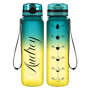 Cuptify Personalized Tropical Frosted Water Bottle