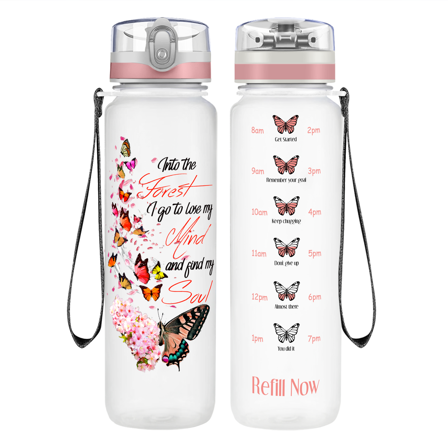 Butterfly Personalized Water Bottles - Cuptify