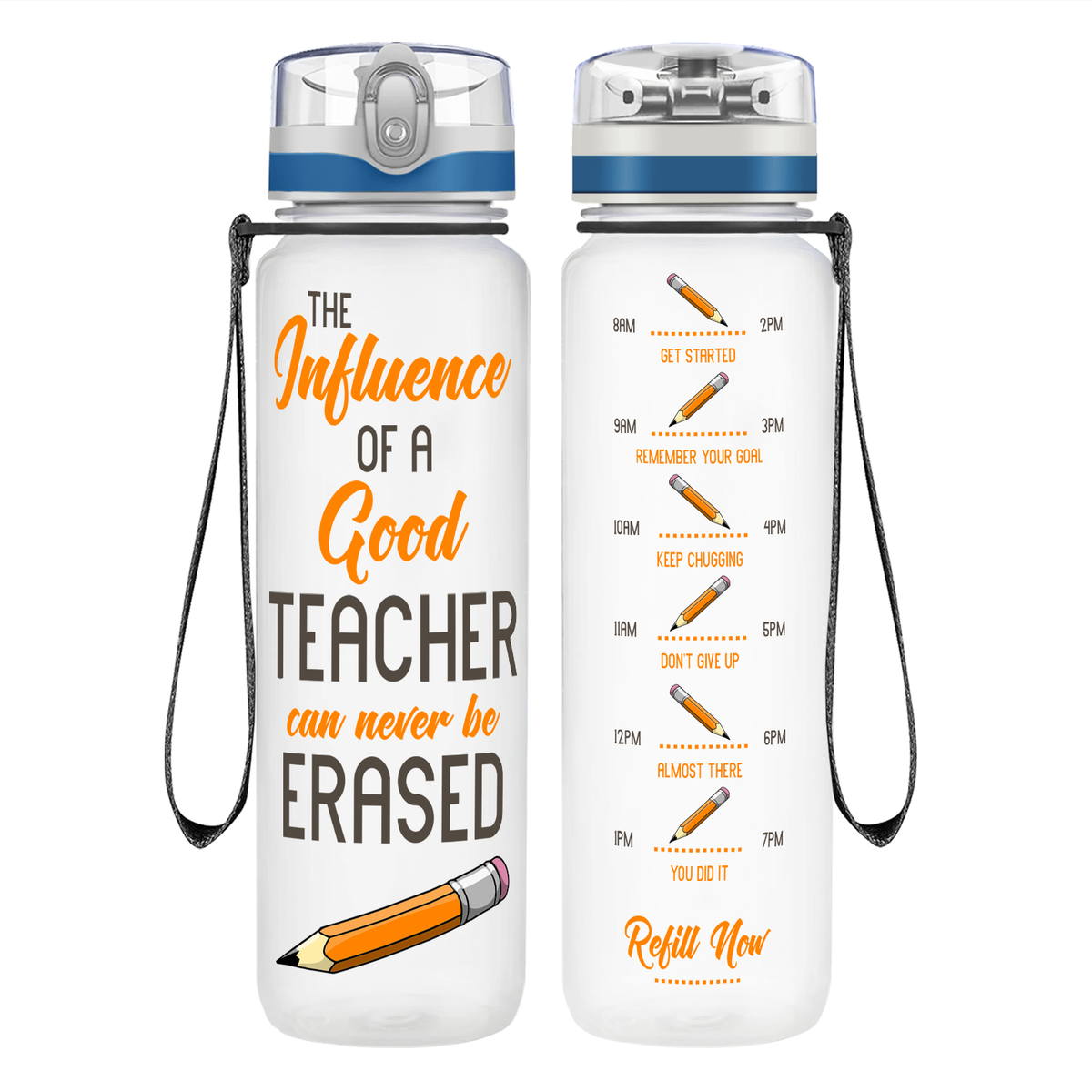 The Influence of a Good Teacher on 32 oz Motivational Tracking Water Bottle