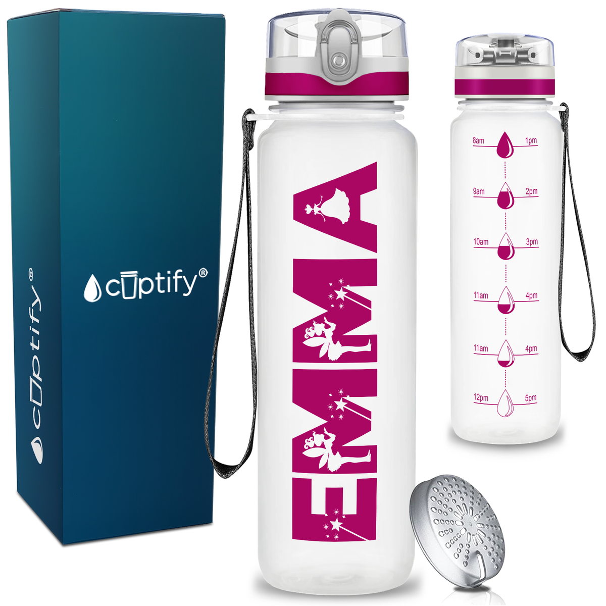 Personalized Fairy Kids Water Bottle