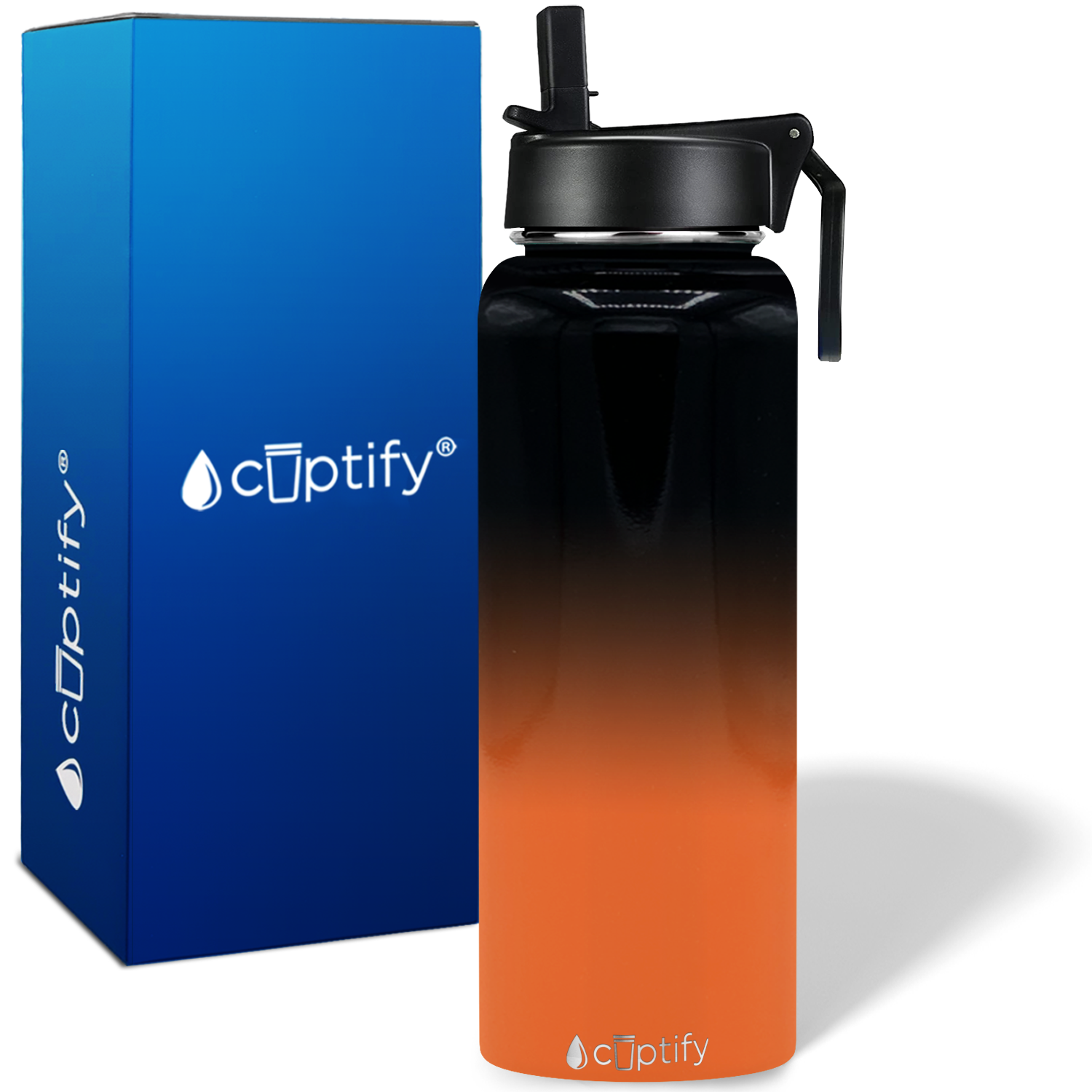 Cincinnati Ombre 40oz Wide Mouth Water Bottle