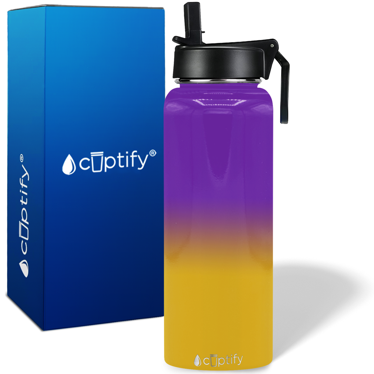 Minnesota Ombre 40oz Wide Mouth Water Bottle